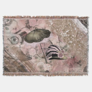 Cobertor Chapéu Vitoriano Glam Grunge Steampunk Vintage