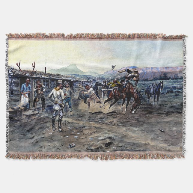 Cobertor Charles Marion Russell The Tenderfoot 1900 (Frente)