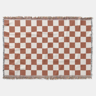 Cobertor Checar o quadro de verificação do Terracotta com