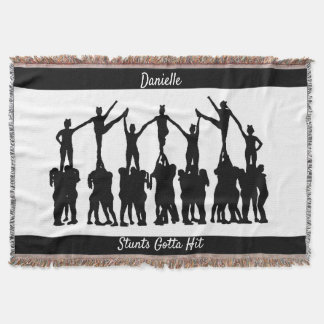 Cobertor Cheerhead "Stunts Gotta Hit" Personalizado