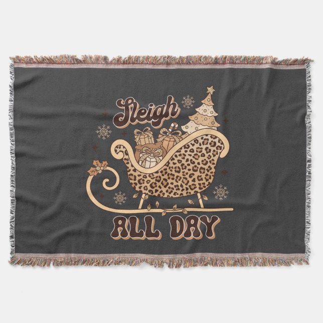 Cobertor Cheetah Styled Christmas Throw Blanket (Frente)