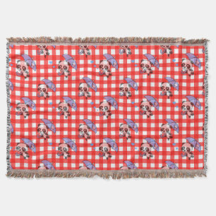 Cobertor Cheque de Gingham Vermelho