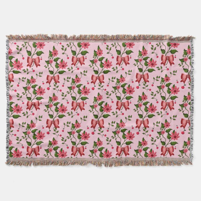 Cobertor Cherry floral pattern Curtain (Frente)
