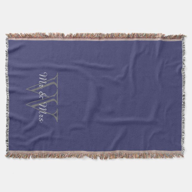 Cobertor CHIC THROW_"Mr & Mrs" OVER MONOGRAM (Frente)