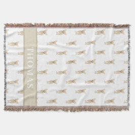 Cobertor Chihuahua Personalizado (Pelo Curto, Bege Claro)