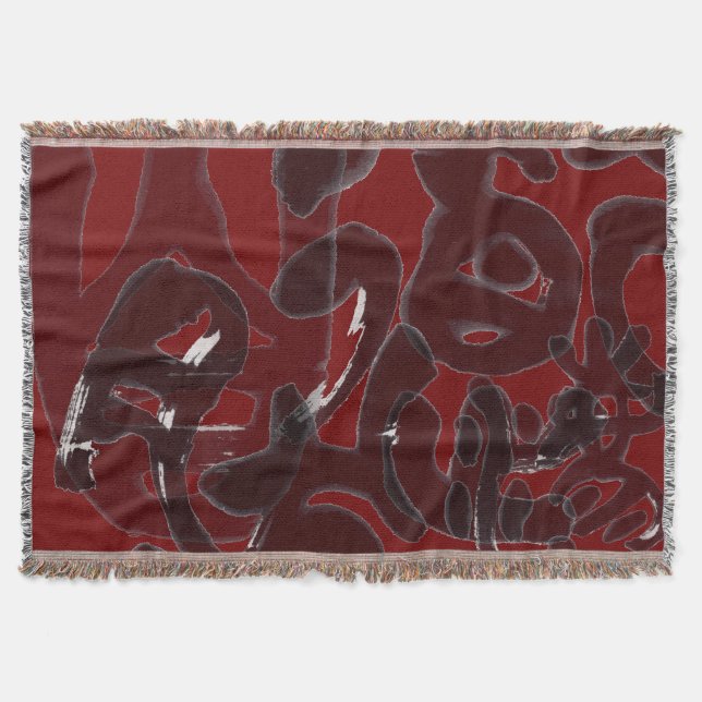 Cobertor Chinesische Kalligraphie- Dao folgt der Natur 道法自然 (Frente)