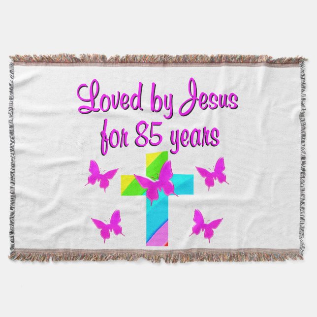 COBERTOR CHRISTIAN AMADO POR JESUS POR 85 ANOS DE DESIGN (Frente)