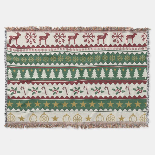 Cobertor Christmas is cozy and refreshing Throw Blanket (Frente)