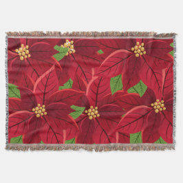 Cobertor Christmas Poinsettia