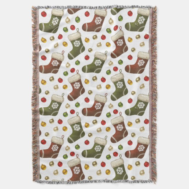 Cobertor Christmas Wreaths (Frente Vertical)