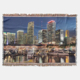 Cobertor Cidade da skyline de Miami em Florida