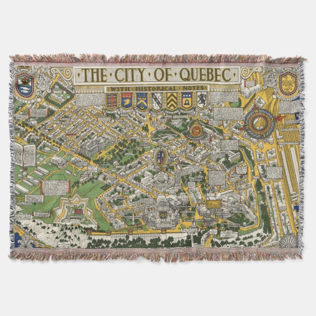 Cobertor Cidade do mapa de Quebeque (Frente)