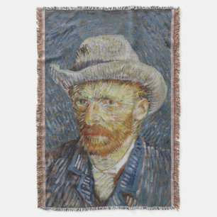 Cobertor Cinza Autoretrato Van Gogh Sentiu Ódio Na Pintura
