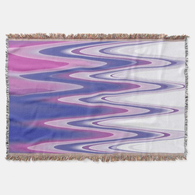 Cobertor Cinza azul da Fuchsia (Frente)