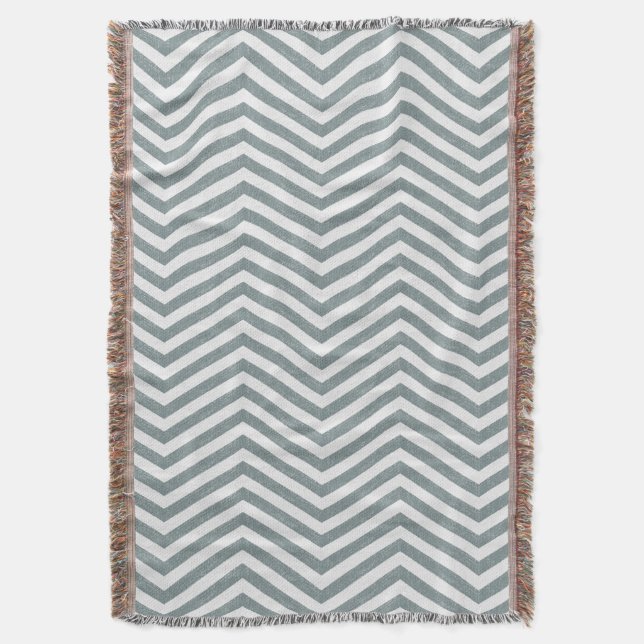 Cobertor Cinza MonoZag Snuggle Ocean (Frente Vertical)