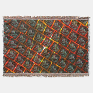 Cobertor Cinzas "olhais enquadrados", esmaltes, quadrados o