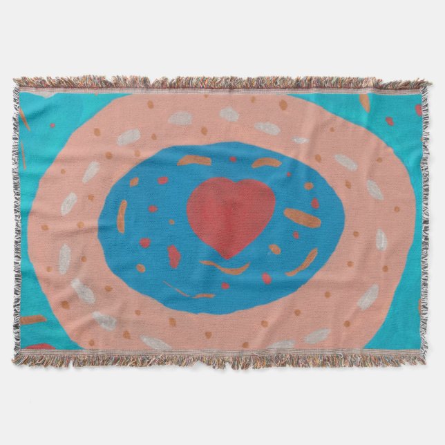 Cobertor Círculos de Amor Jogam Banheta (Frente)