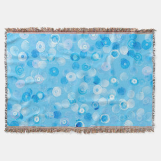 Cobertor Círculos de inverno: Bolinhas de Abstrato.