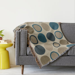 Cobertor Círculos Teais e Toucáveis