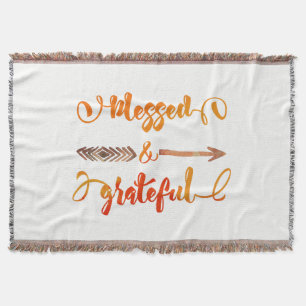 Cobertor citação de agradecimento