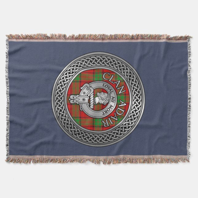 Cobertor Clan Adair Crest & Tartan Knot (Frente)