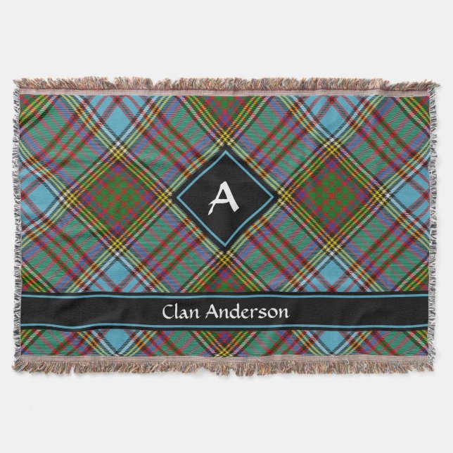 Cobertor Clan Anderson Tartan Throw Blanket (Frente)