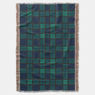 Cobertor Clan Black Watch Tartan Xadrez Blue Green Check