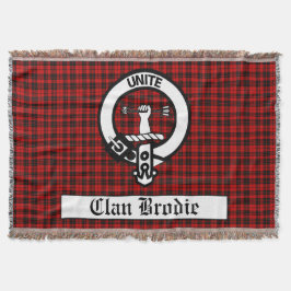 Cobertor Clan Brodie Crest Crachá e Tartan