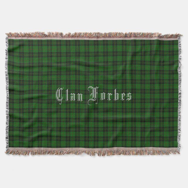 Cobertor Clan Forbes Tartan Throw Blanket (Frente)