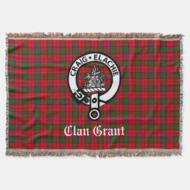 Cobertor Clan Grant Crest Crachá e Tartan