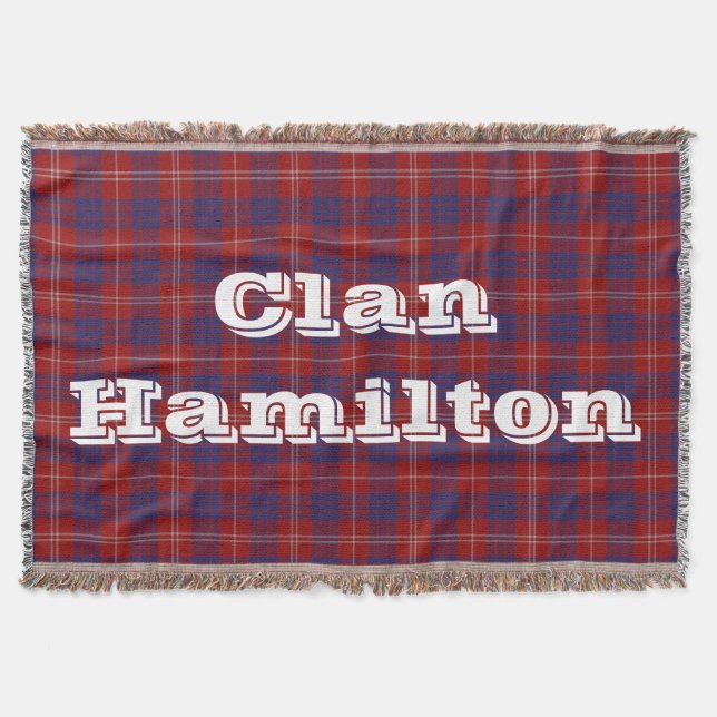 Cobertor Clan Hamilton Tartan Throw (Frente)