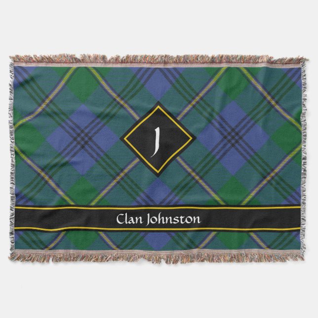 Cobertor Clan Johnston Tartan Throw Blanket (Frente)