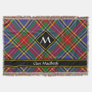 Cobertor Clan MacBeth Tartan Throw Blanket