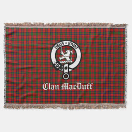 Cobertor Clan MacDuff Tartan e Crachá Crest escoceses