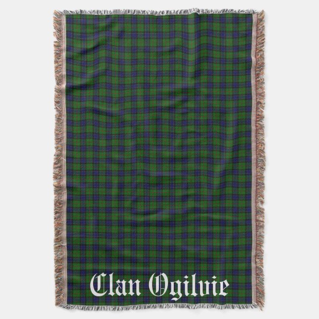 Cobertor Clan Ogilvie Tartan Xadrez (Frente Vertical)