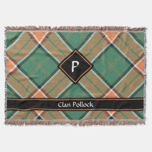 Cobertor Clan Pollock Tartan Throw Blanket
