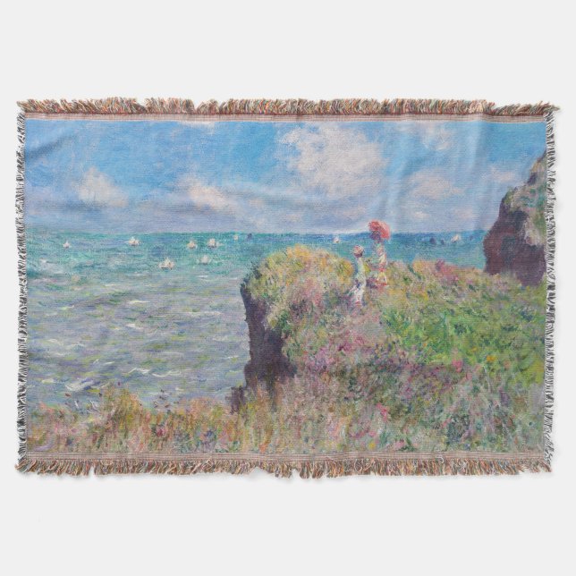 Cobertor Claude Monet - Cliff Walk em Pourville (Frente)