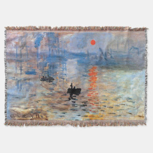 Cobertor Claude Monet Impression Sunrise Poster Prin