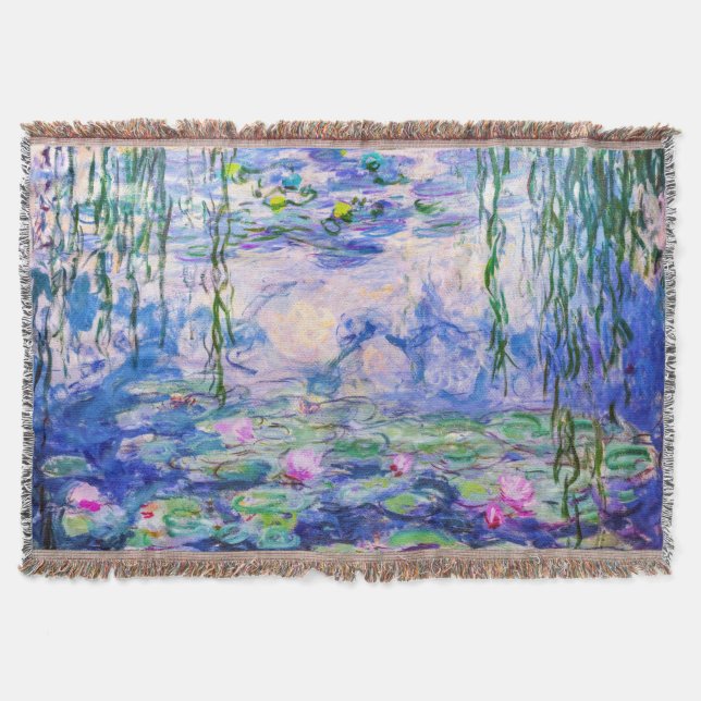 Cobertor Claude Monet - Lírios/Ninfas 1919 (Frente)