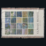 Cobertor Claude Monet Water Lily<br><div class="desc">O cobertor do louro com Claude Monet Water Lily pinturas de paisagem floral.</div>