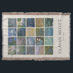 Cobertor Claude Monet Water Lily<br><div class="desc">O cobertor do louro com Claude Monet Water Lily pinturas de paisagem floral.</div>