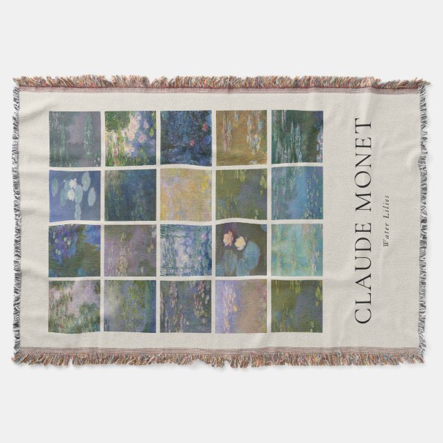 Cobertor Claude Monet Water Lily (Frente)