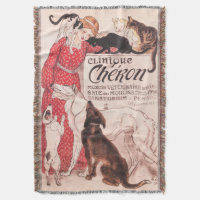 Clinique Cheron Vintage Dog Cat Steinlen Poster