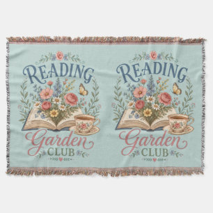 Cobertor Clube de Leitura Jardim Cottagecore Floral