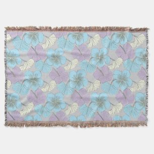 Cobertor “Cobertor – Floral de Trevo Azul e Roxo”