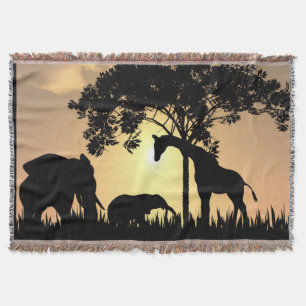 Cobertor Cobertura africana do lance do safari