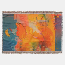 Cobertura azul-claro e laranja-claro