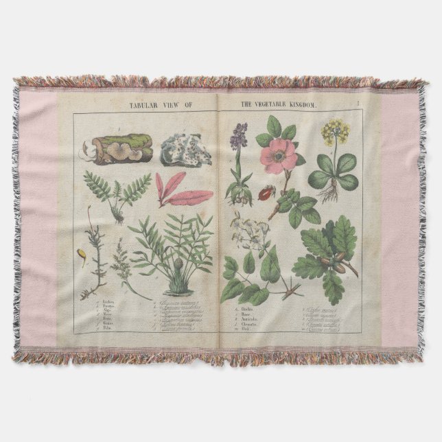 Cobertor Cobertura bonito de Arte Botânica (Frente)