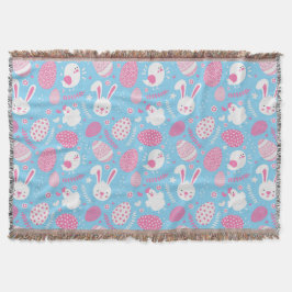 Cobertor Cobertura cor-de-rosa e azul simples do lance do