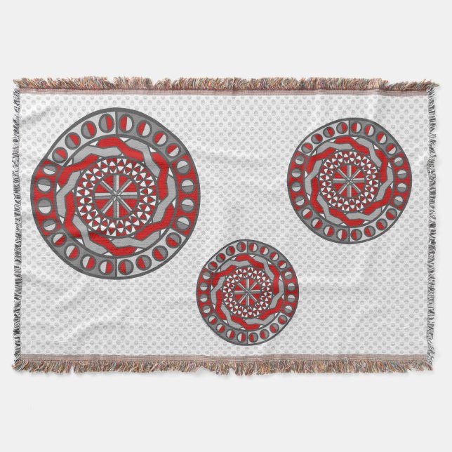 Cobertor Cobertura de Atiramento da Máquina Vermelha (Frente)